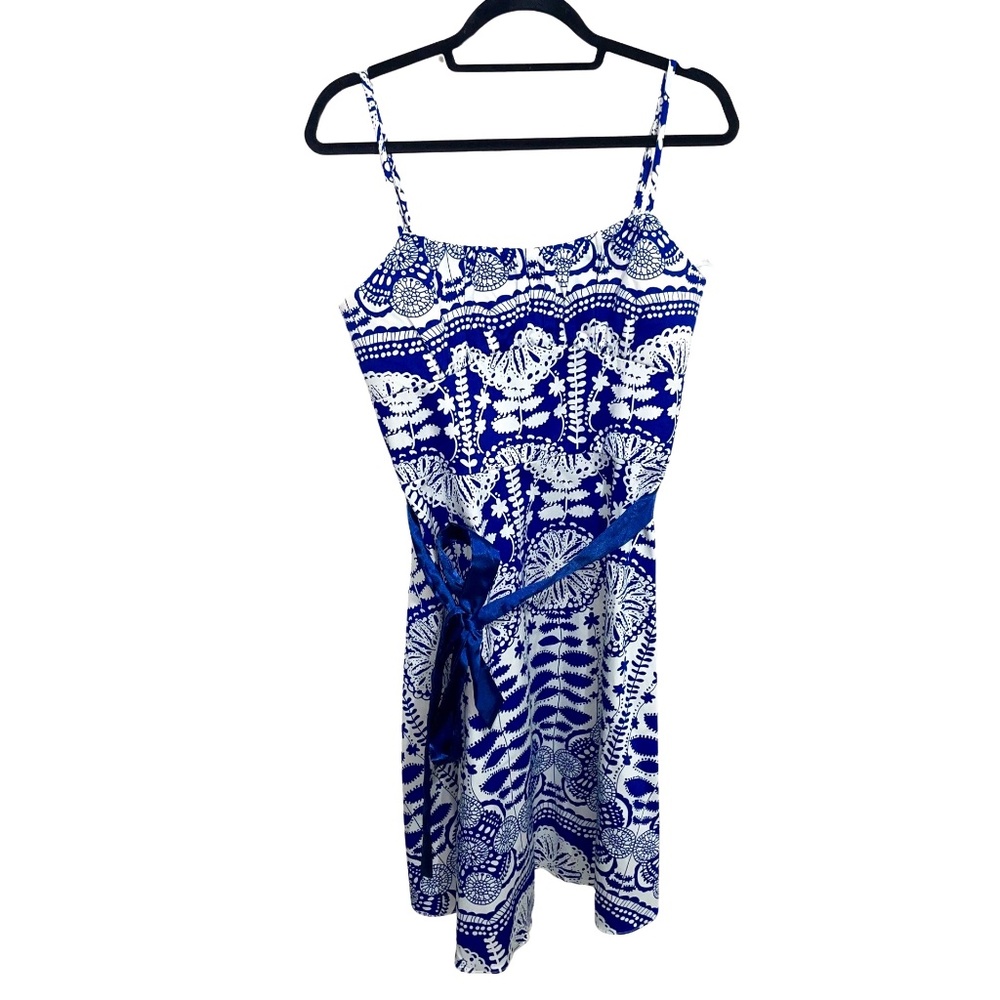 Alyn Paige Women's Floral Spaghetti Strap A-Line Flare W/ Belt Dress Sz 11/12NWT